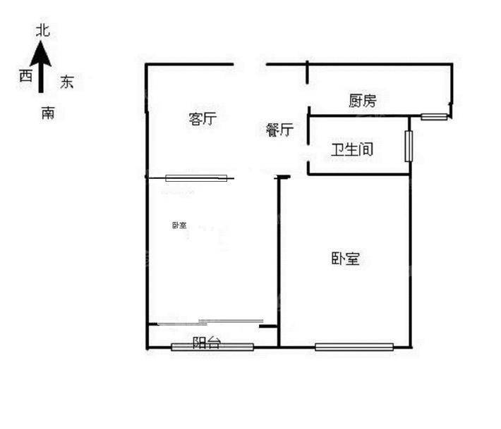 嘉禾一方一期2室1厅1卫70㎡