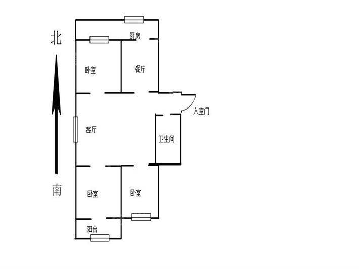 迎宾小学宿舍楼3室2厅1卫104㎡