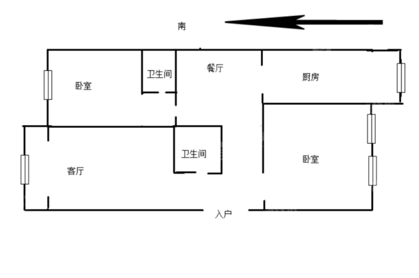 紫晶花园2室2厅2卫146㎡