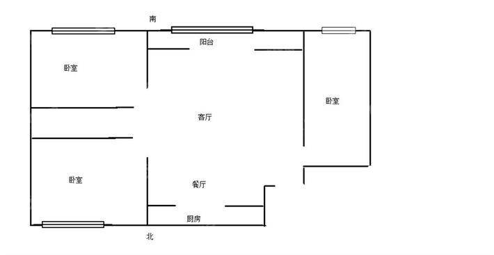 温家沟小区3室2厅1卫119㎡