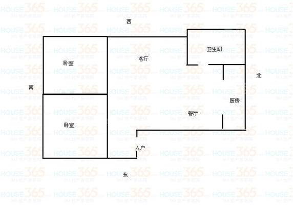 荣信都市花园2室2厅1卫91㎡