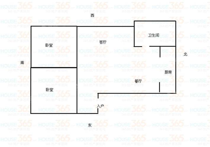 荣信都市花园2室2厅1卫91㎡