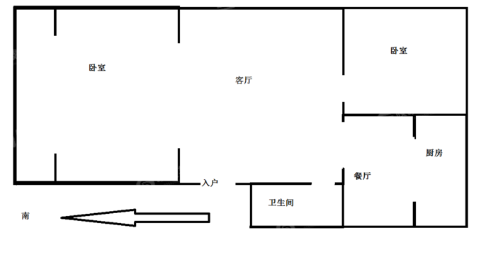 荣信都市花园3室2厅1卫100㎡