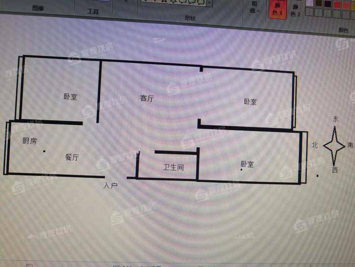 致爽家园3室2厅1卫96㎡