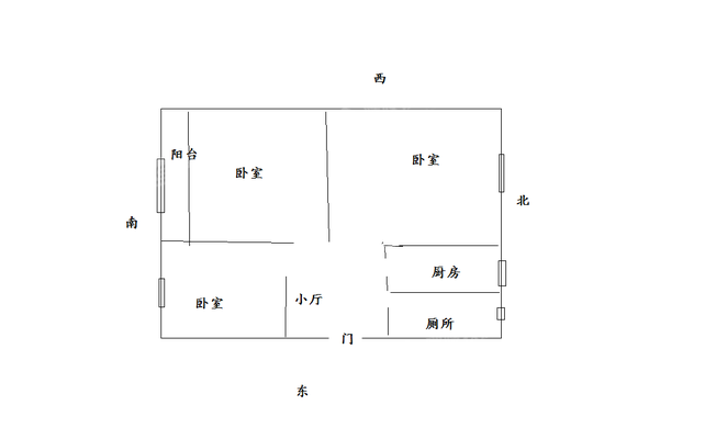 十三化建小区2室2厅1卫71㎡