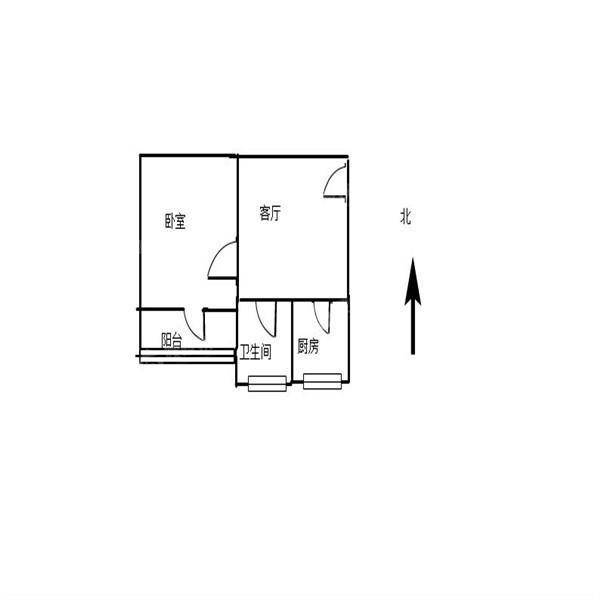 赵二街小区1室1厅1卫55㎡