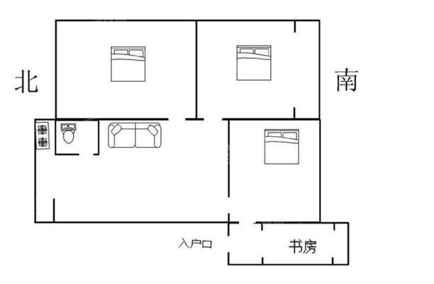 承钢小区北一区3室1厅1卫95㎡