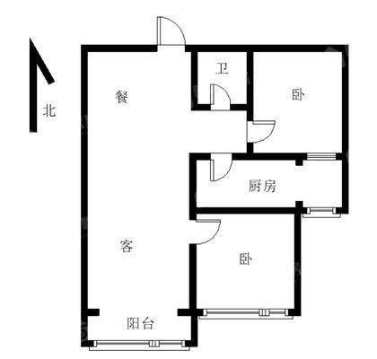 位同新村2室2厅1卫85㎡