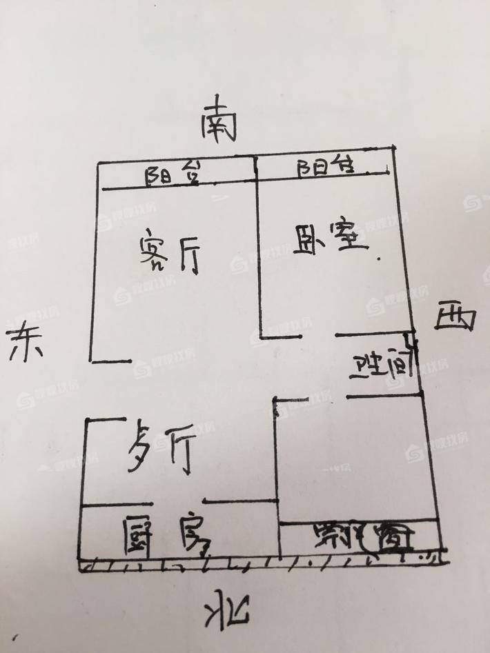 龙泉花园（西区）2室2厅1卫89㎡