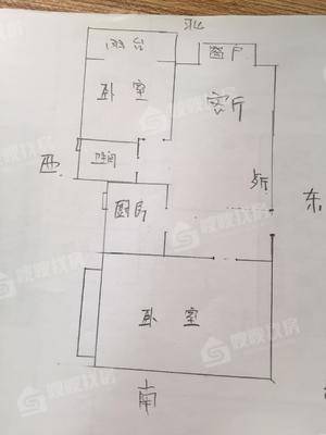 龙泉花园（东区）2室2厅1卫105㎡