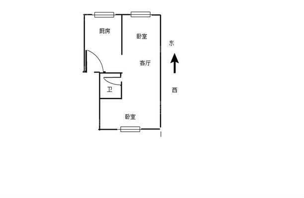 荣信大厦2室1厅1卫86㎡