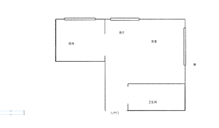 龙玺御园1室1厅1卫44㎡