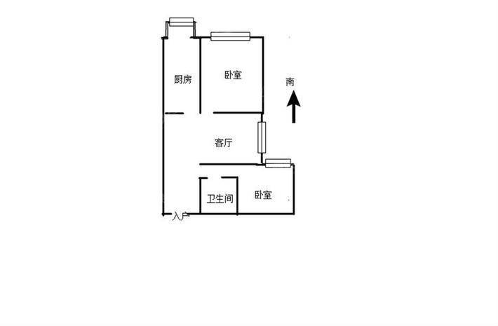 碧峰家园一区2室1厅1卫64㎡