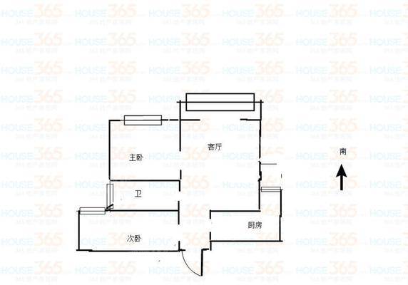 天鹅堡（B区）2室2厅1卫89㎡