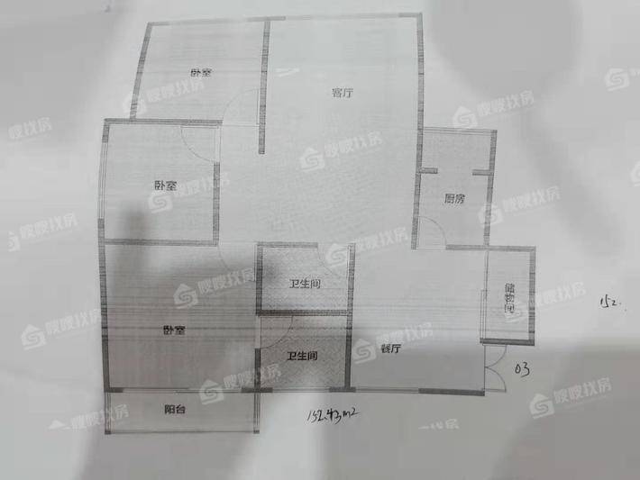 万信花园3室2厅2卫153㎡