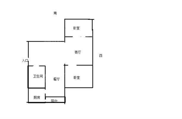 泰和商住楼2室1厅1卫70㎡