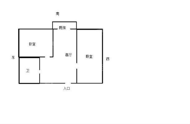 双峰翠苑2室1厅1卫56㎡