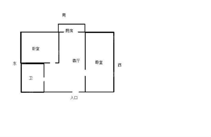 双峰翠苑2室1厅1卫56㎡