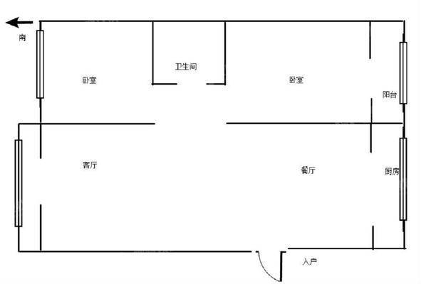 温家沟小区3室1厅1卫108㎡