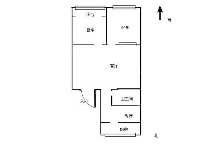 腾达小区2室2厅1卫73㎡