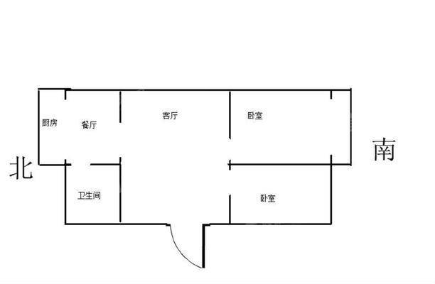 党校家属楼承钢东一区2室2厅1卫69㎡