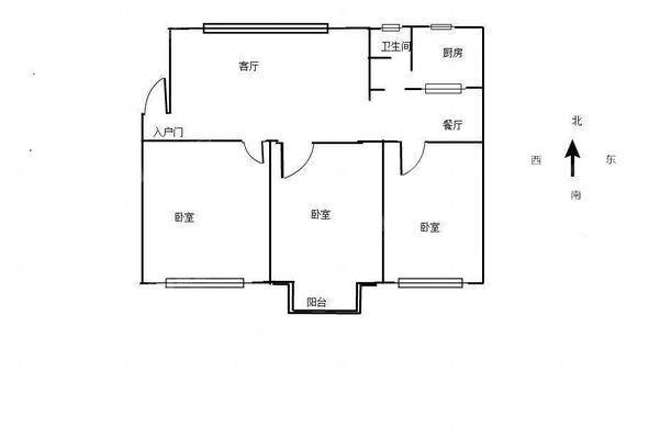 沧运宿舍3室2厅2卫121㎡