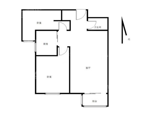 众美廊桥四季A区2室2厅1卫88㎡