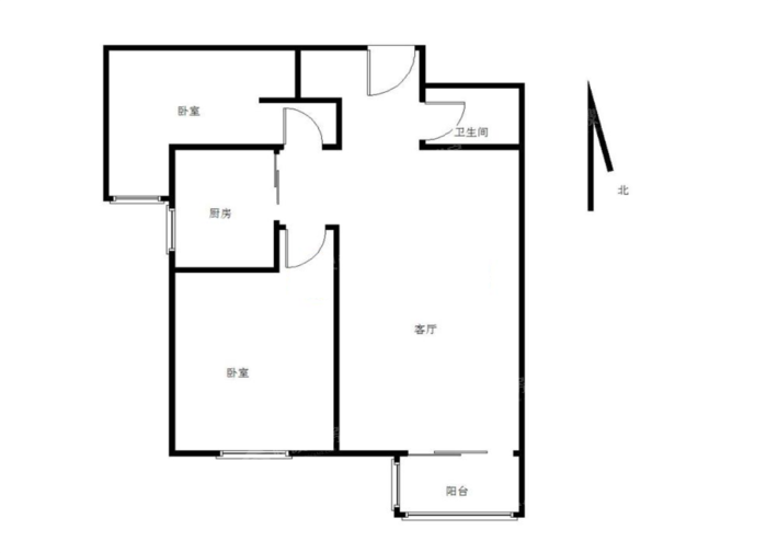 众美廊桥四季A区2室2厅1卫88㎡