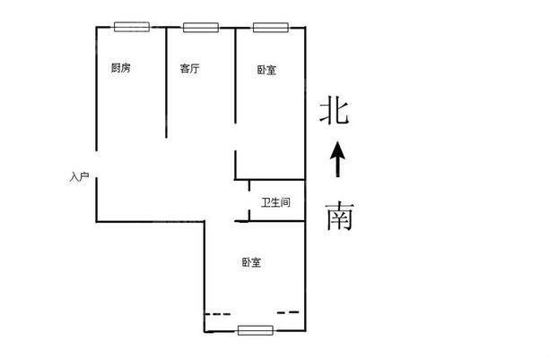 鑫顺家园一期2室2厅1卫94㎡