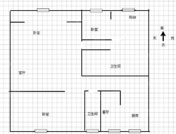 丽景华庭(北区)3室2厅2卫124㎡