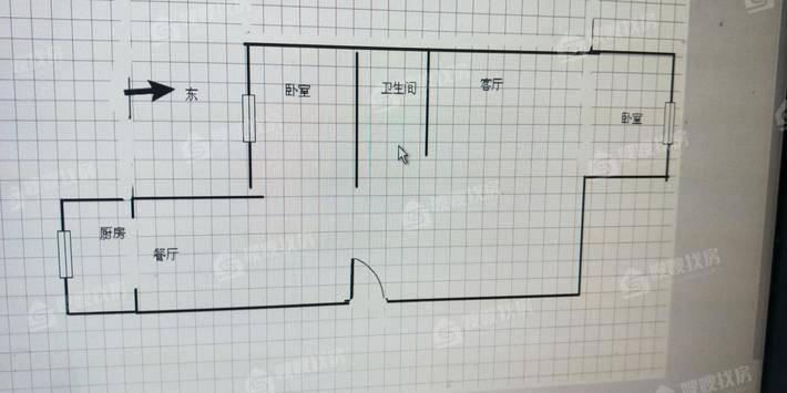 华富苑小区2室1厅1卫67㎡