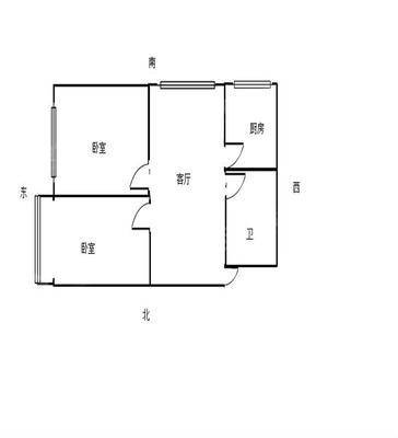 向阳小区、轴承厂家属2室1厅1卫65㎡