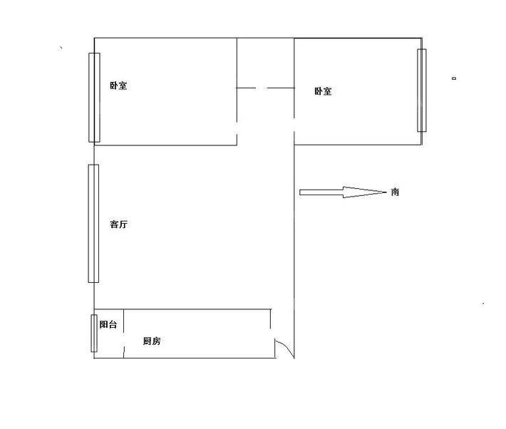 碧峰棚户区三区2室1厅1卫75㎡