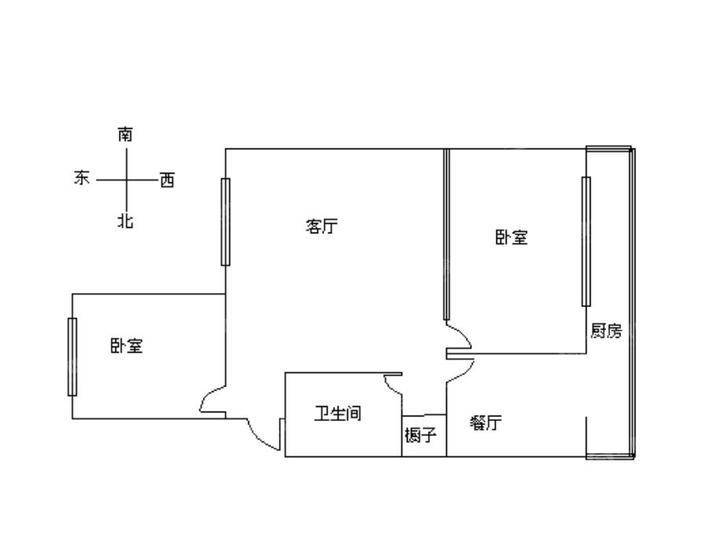 南兴隆东车市花园小区2室1厅1卫60㎡