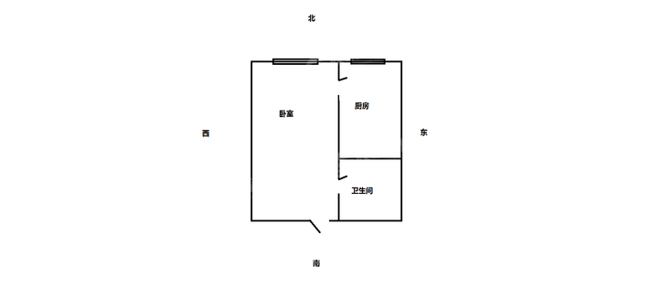 鑫通上城1室1厅1卫31㎡