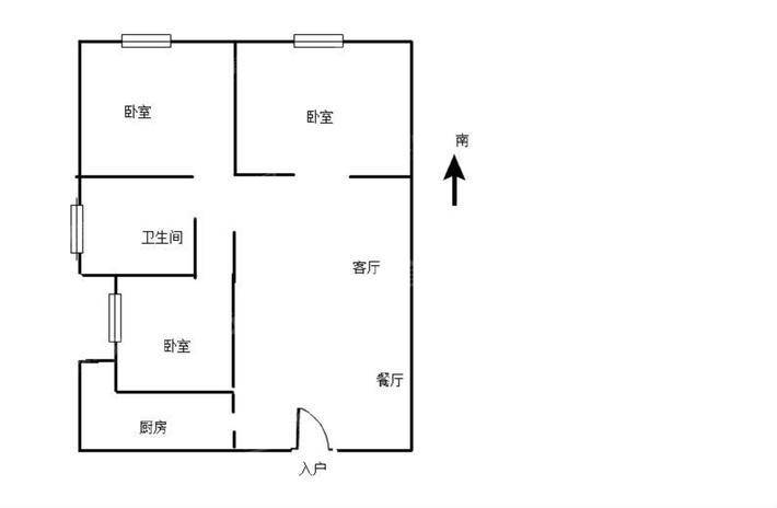 锦绣城（一区）2室2厅1卫97㎡