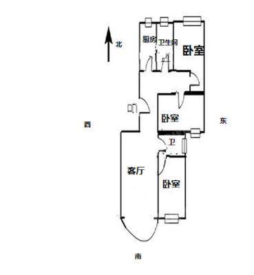 祥和小区3室2厅2卫124㎡