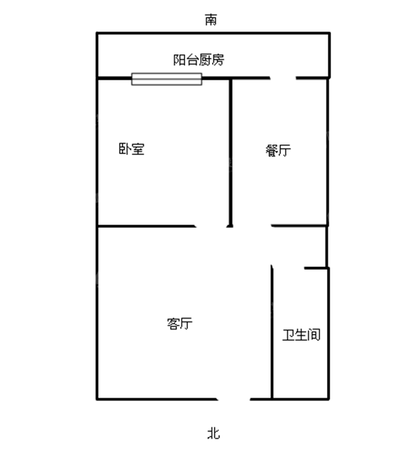 于家沟小区2室1厅1卫48㎡