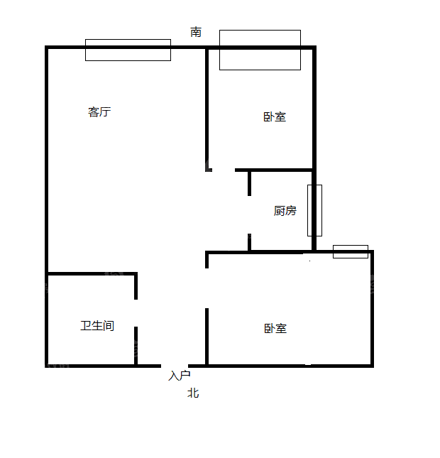 万和城国际广场D区32室2厅1卫91㎡