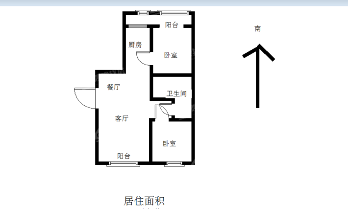 承市之光2室2厅1卫95㎡