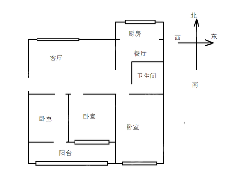 干休所宿舍（曙光街颐和家园东侧）3室2厅1卫113㎡