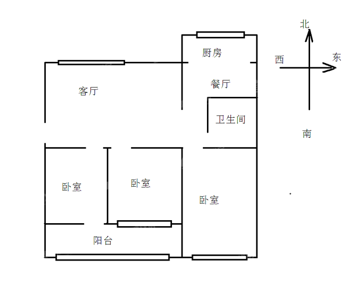 干休所宿舍（曙光街颐和家园东侧）3室2厅1卫113㎡