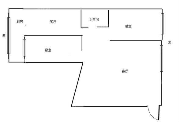 二牌楼小区3室1厅1卫87㎡