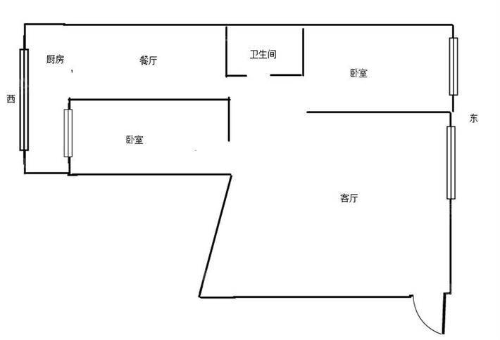 二牌楼小区3室1厅1卫87㎡