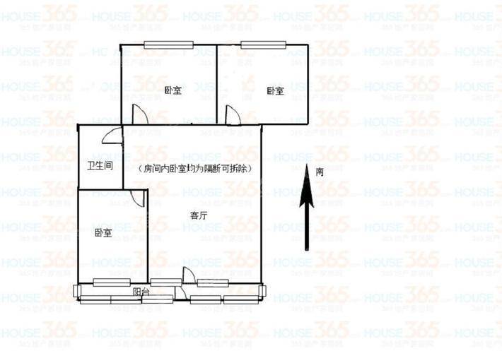 万华小区B区1室1厅1卫95㎡