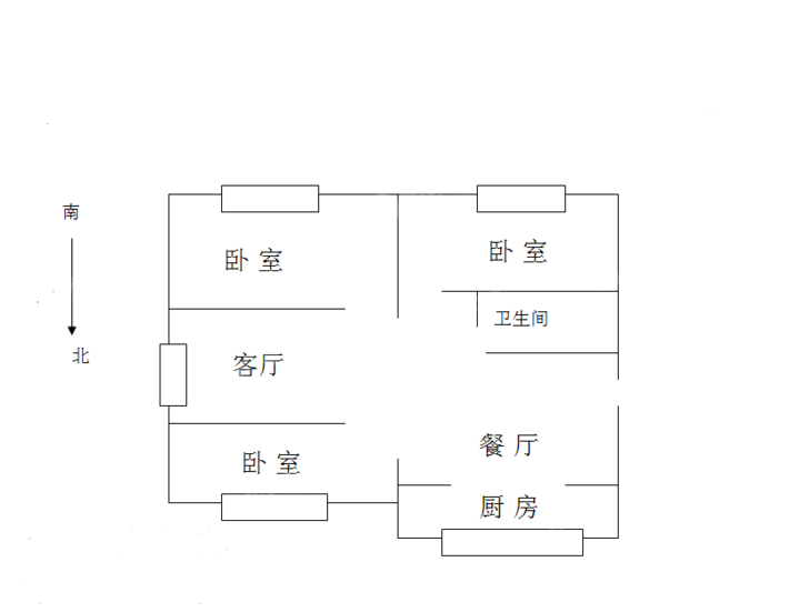 名苑山庄3室2厅1卫124㎡