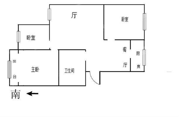 承钢小区北三区3室2厅2卫122㎡