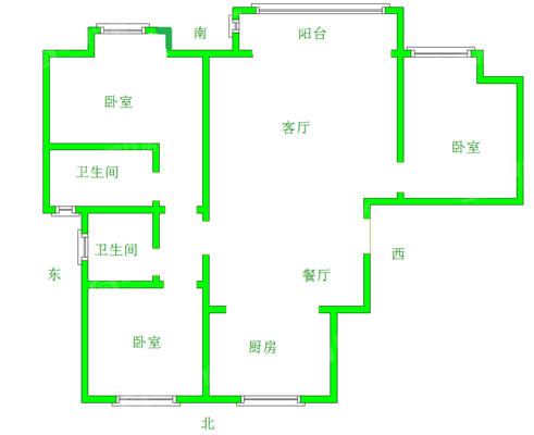 荣盛香堤荣府3室2厅2卫139㎡