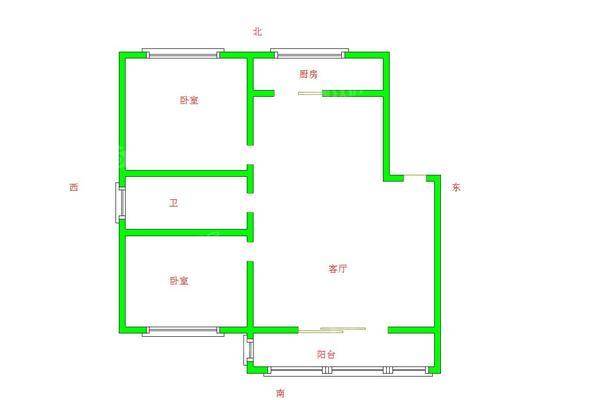 利民小区2室2厅1卫108㎡