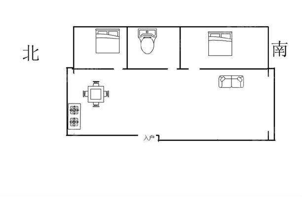 滦河滨河商住楼2室2厅1卫106㎡